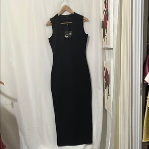 NWT Forest Lilly Sleeveless Super Maxi Form Fitting Dress a168